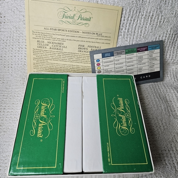 Trivial Pursuit Card‎ Game - All Star Sports Edition Expansion Set VINTAGE - Picture 12 of 16